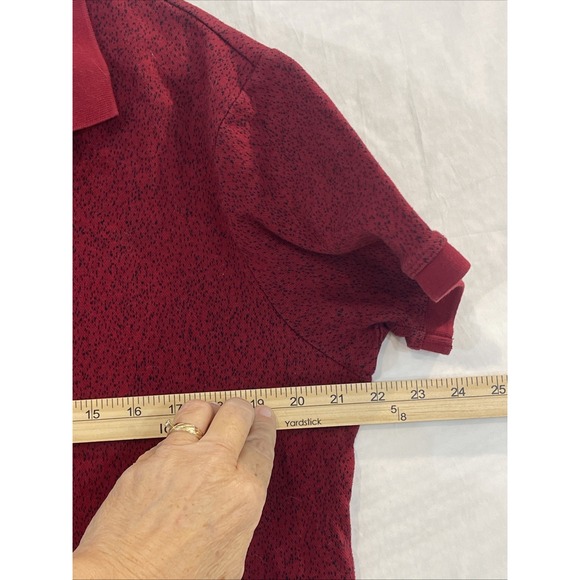 Hugo Boss Red/Black Polo Slim Fit Shirt Men‎ XL Short Sleeve Turkey Made Cotton - Picture 8 of 12